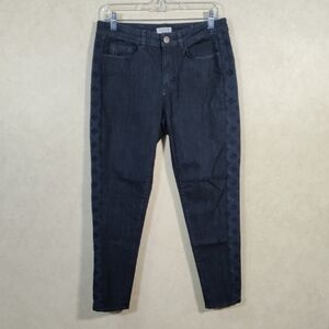 2/$20 04179 Coldwater Creek dark was jeans w/diamond embroidery on sides 8 NEW